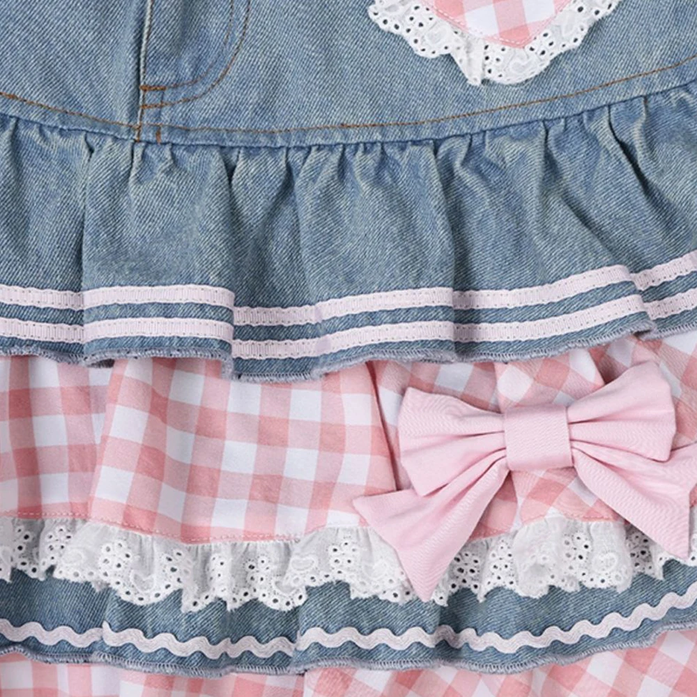 Lolita Kawaii Denim Mini Skirts - 11