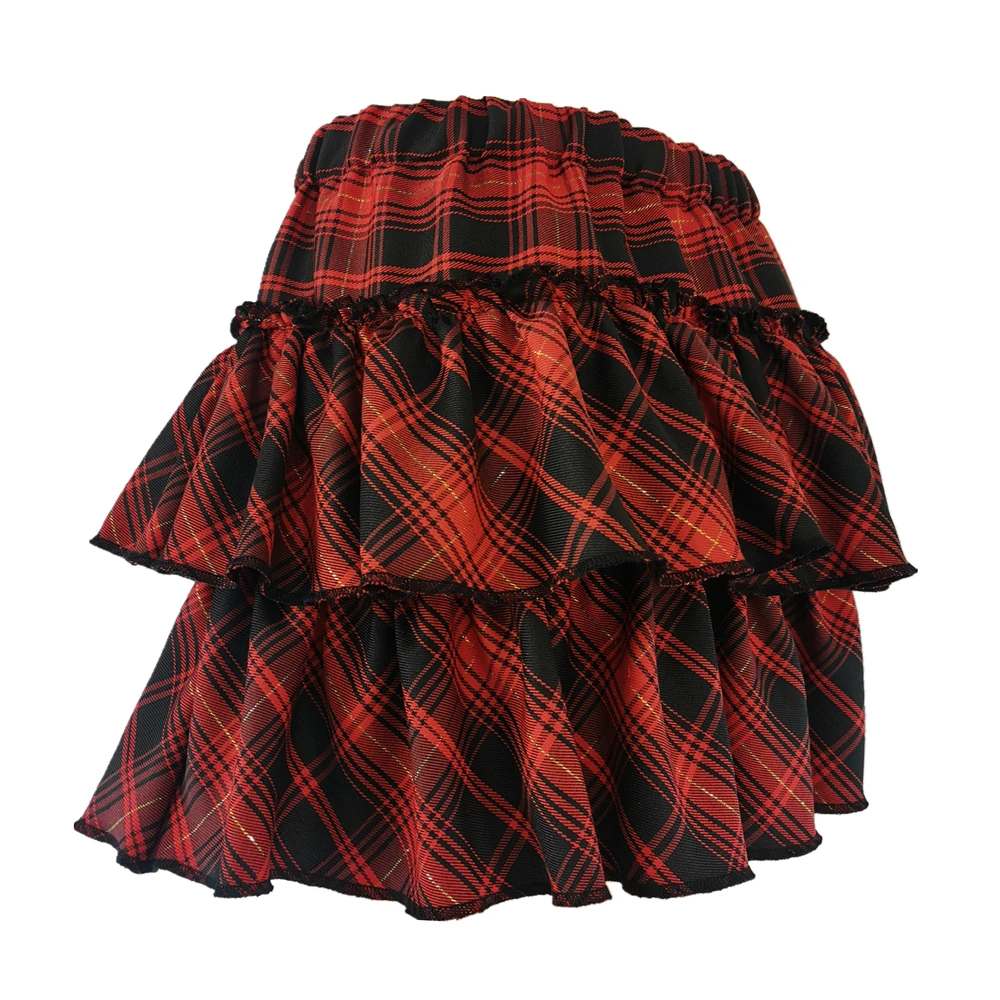 College Style Pink Plaid Skirts - 17