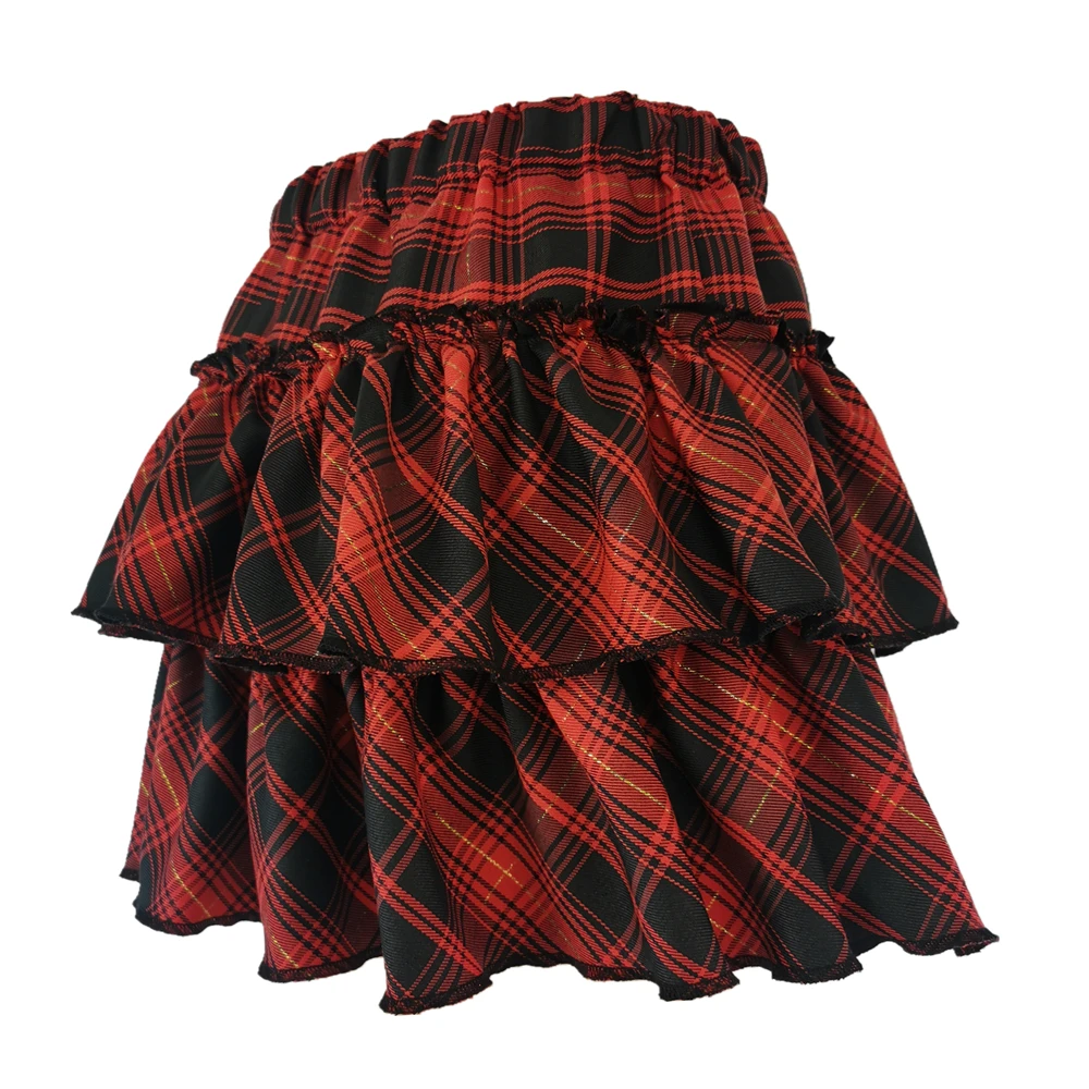 College Style Pink Plaid Skirts - 18