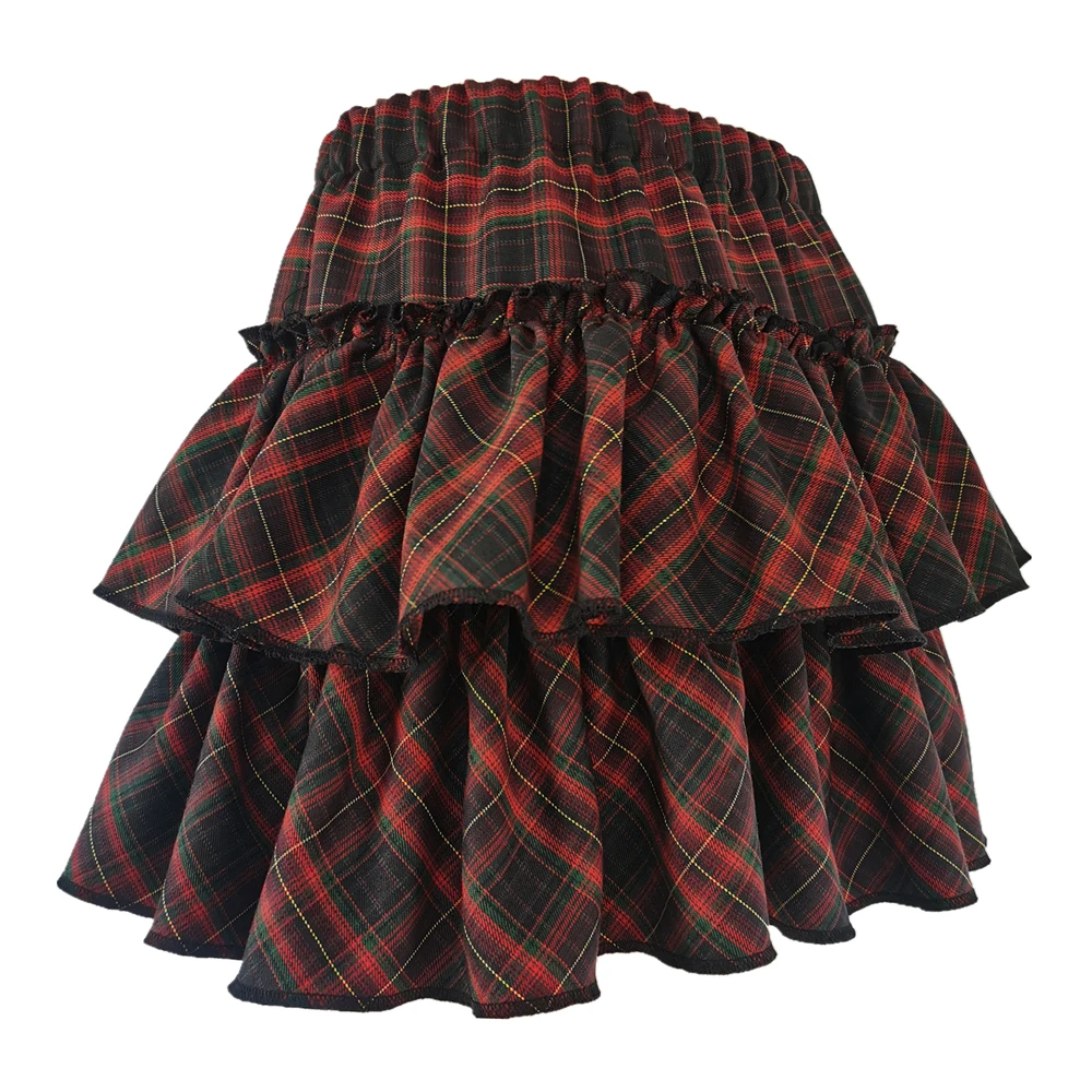 College Style Pink Plaid Skirts - 23