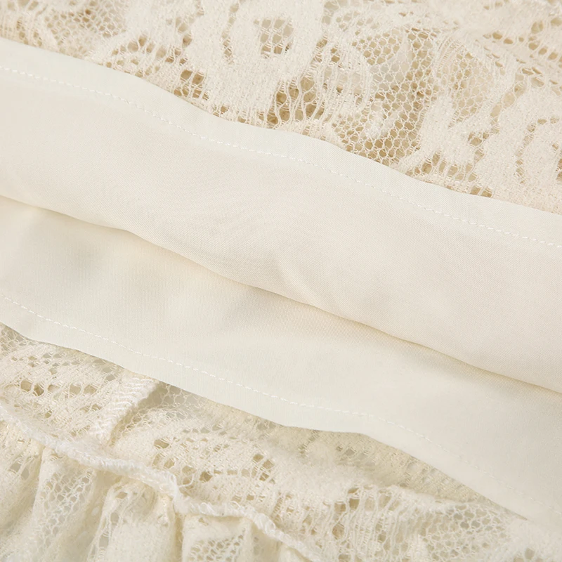 Cottagecore White Lace Skirt - 12