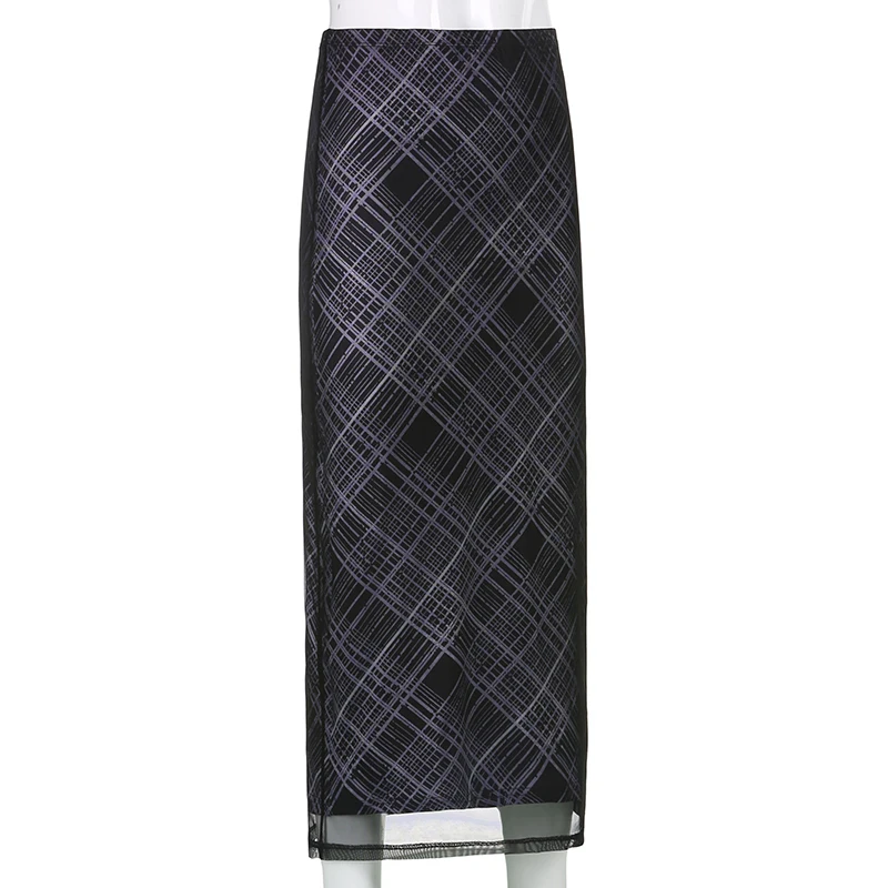 Plaid Long Skirts - 2