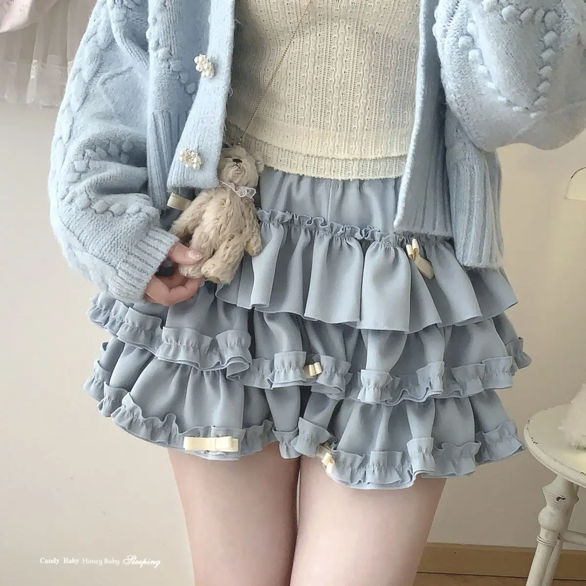 Kawaii Princess Layered Mini Skirts - 15