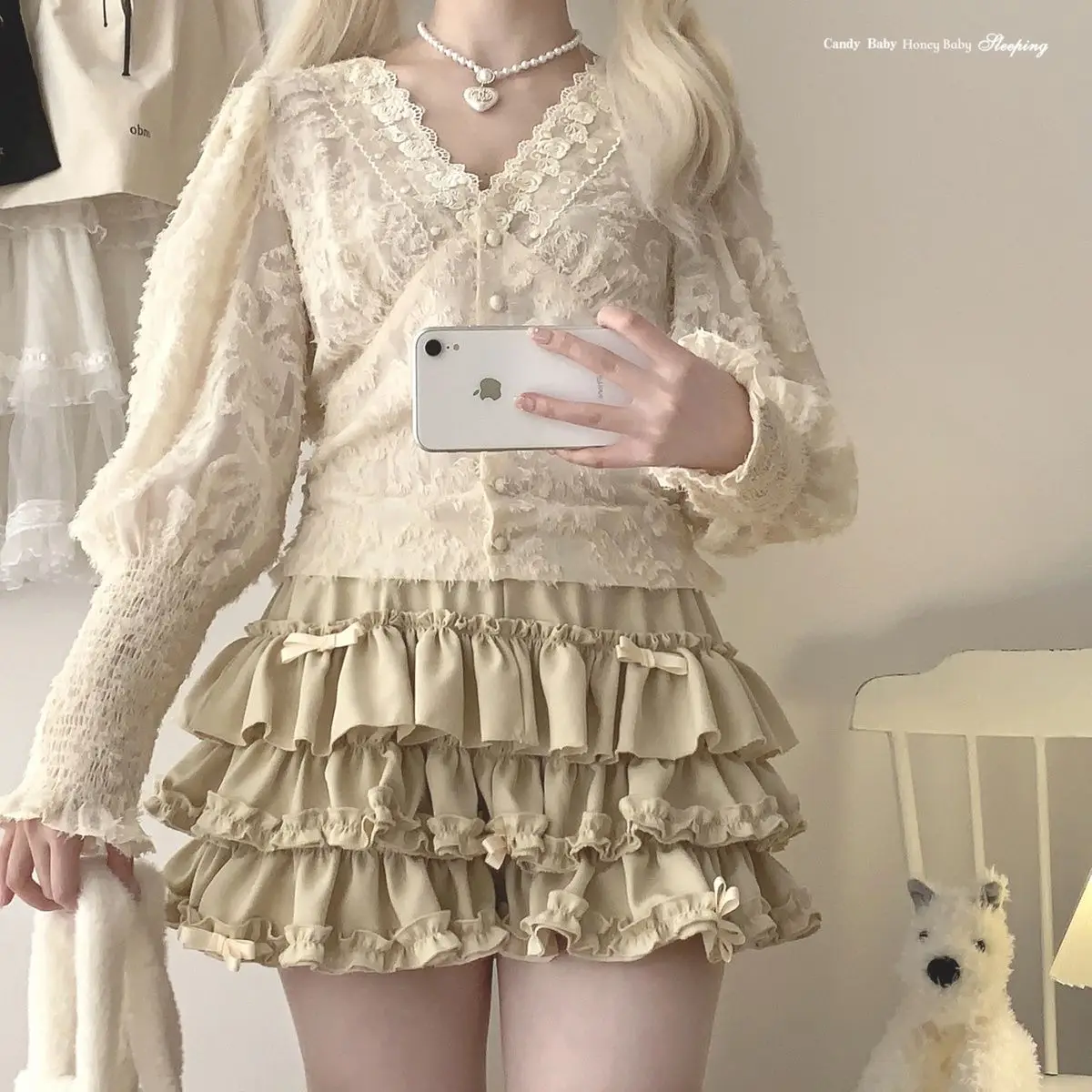 Kawaii Princess Layered Mini Skirts - 6