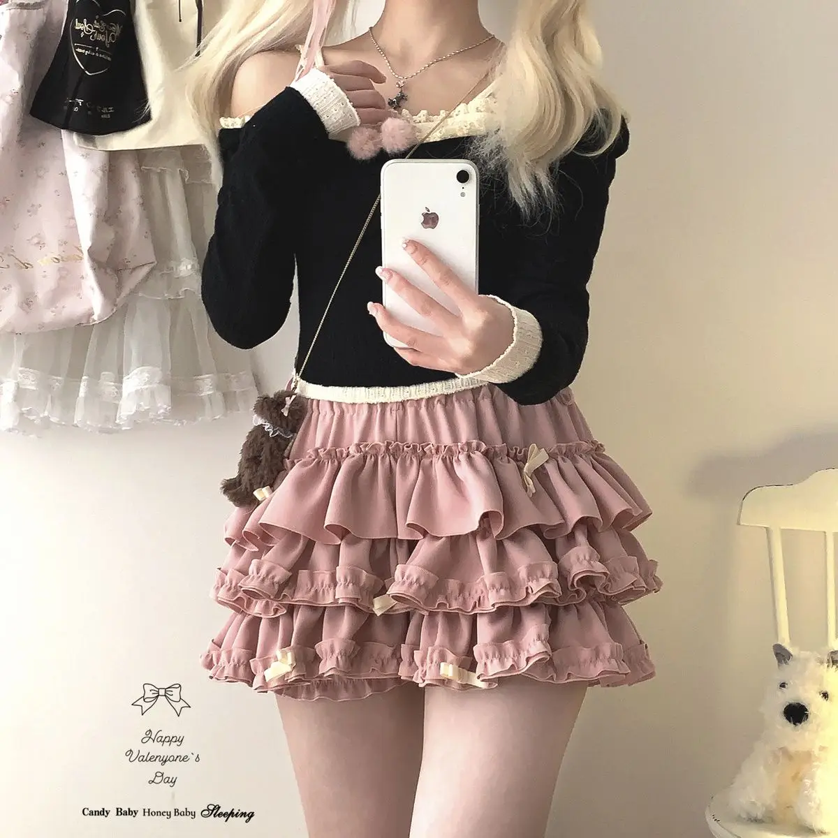 Kawaii Princess Layered Mini Skirts - 12