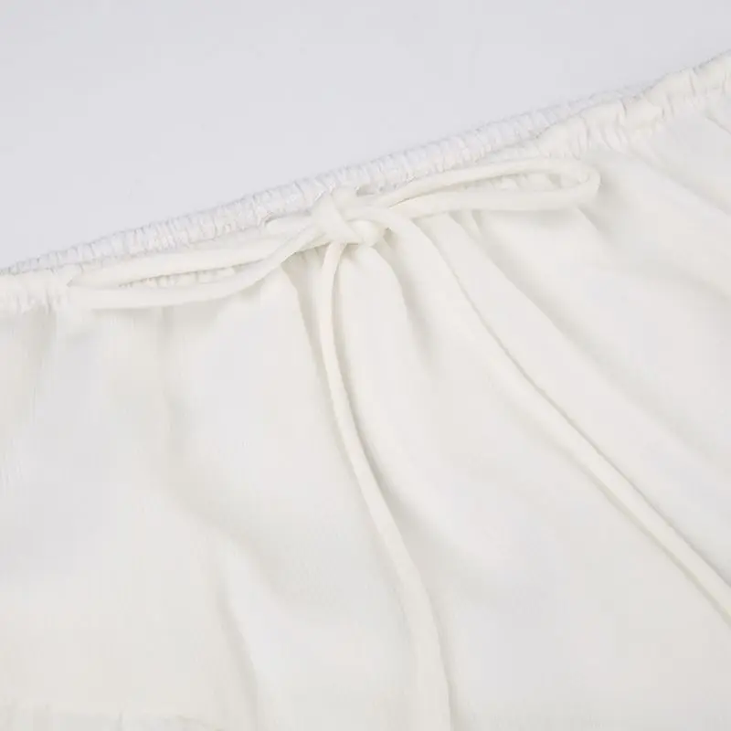 White Summer Midi Skirt - 15