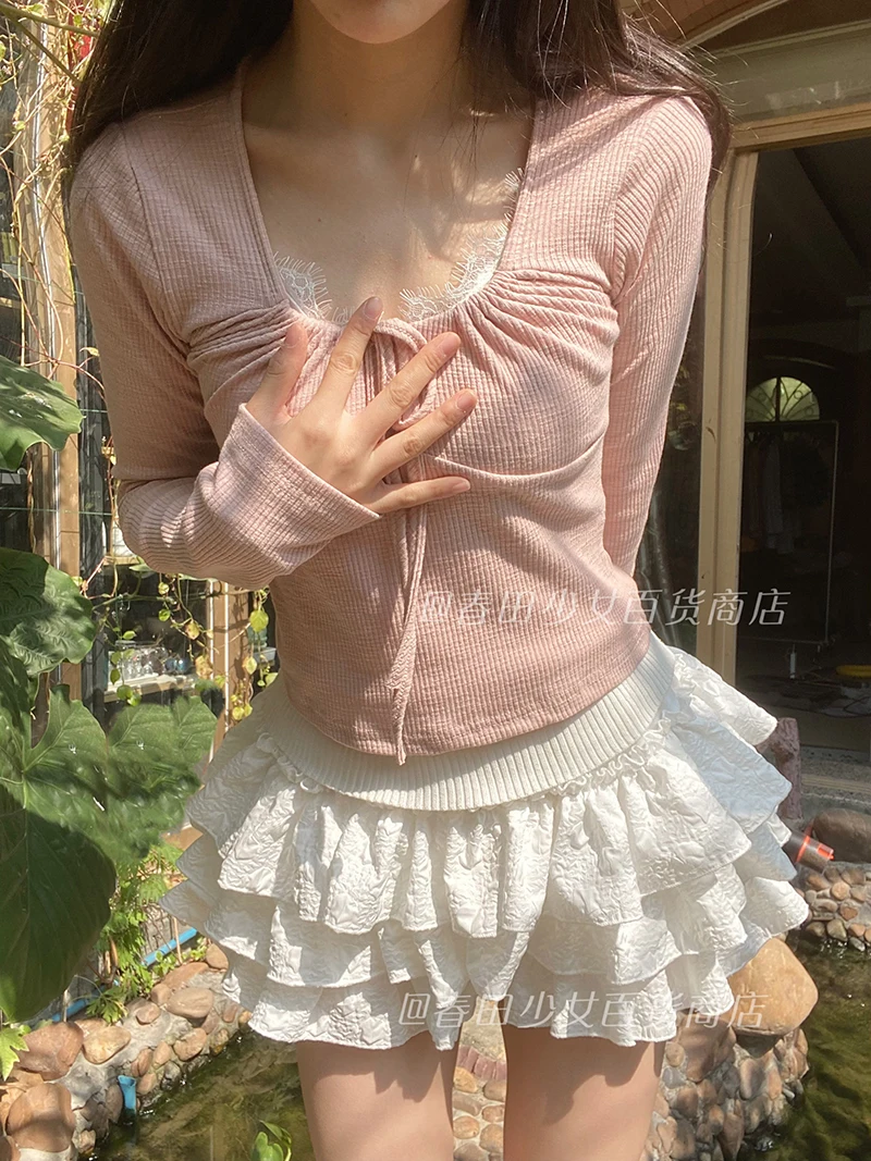 Kawaii Lolita Mini Skirts with Ruffles - 5