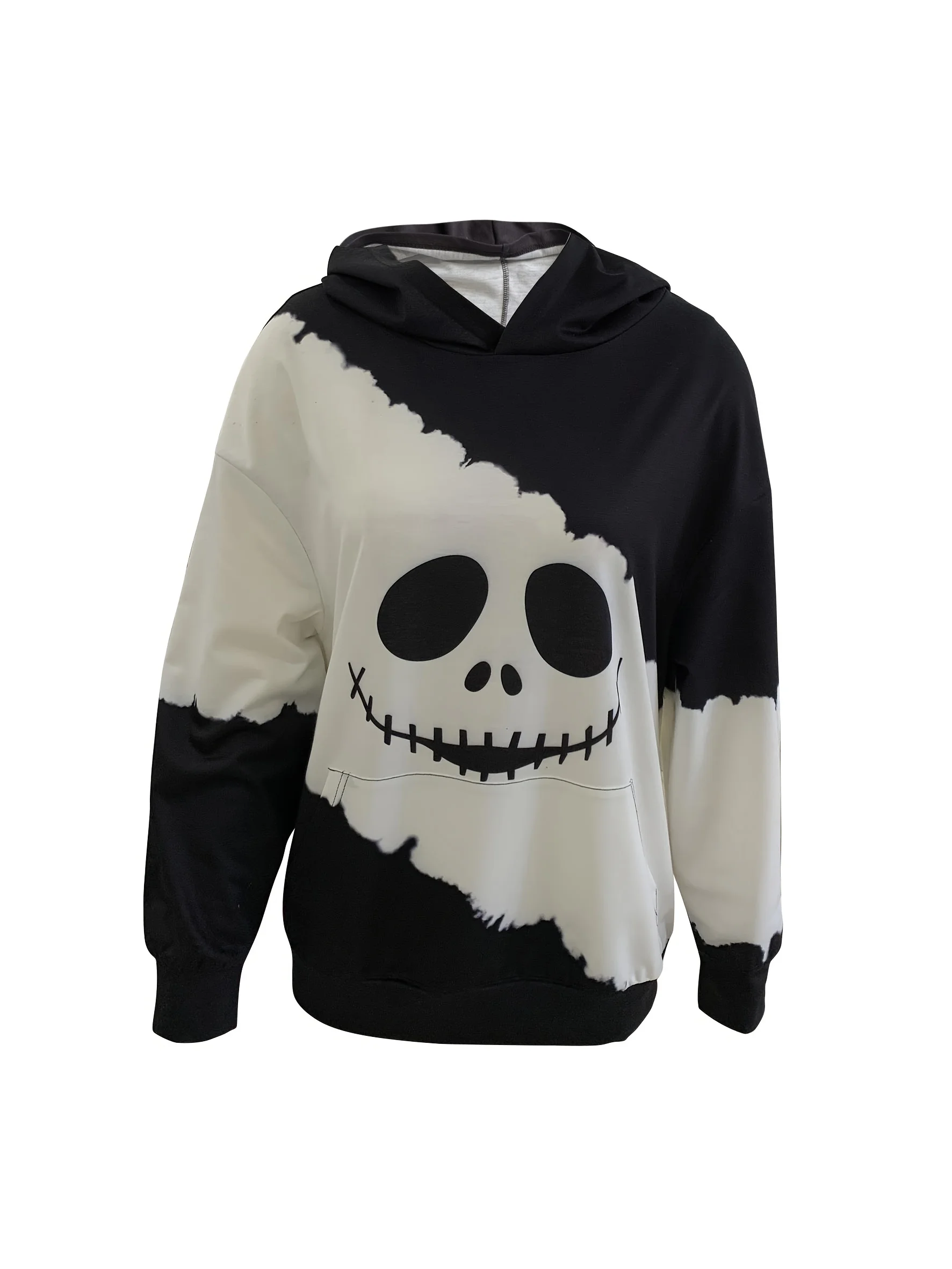 Halloween print Fleece Hoodie - 4