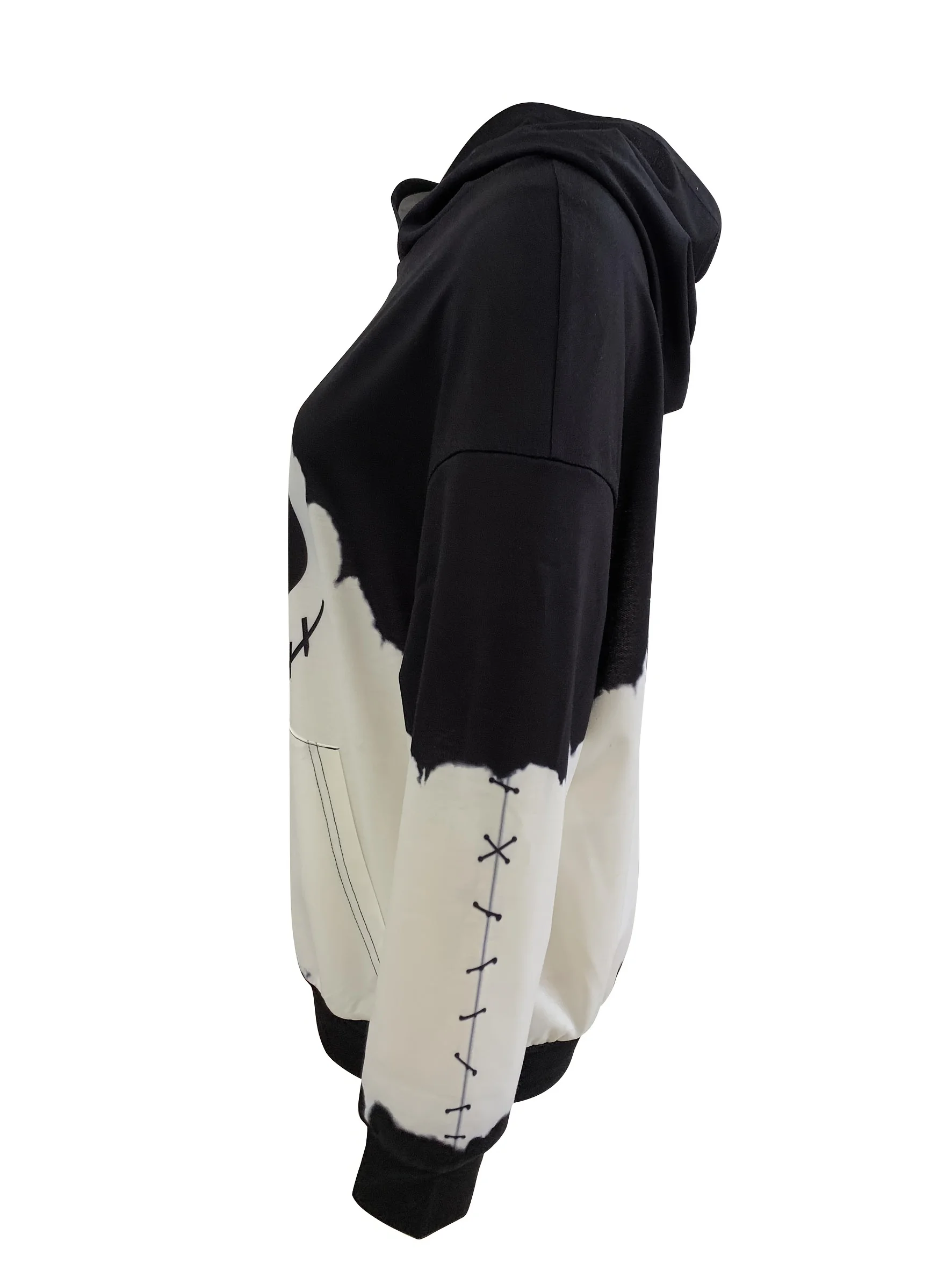 Halloween print Fleece Hoodie - 3