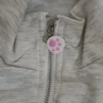 Kawaii Hoodie with Pink Cat Embroidery photo review