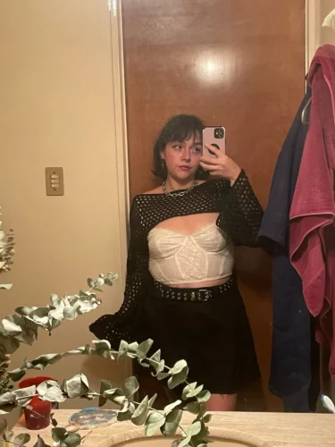 Acubi Knit Mesh Crop Top photo review