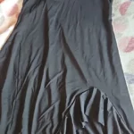 Bodycon Split Black Mini Dress with Folds photo review