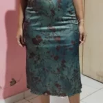 Y2K Floral Print Long Skirt photo review