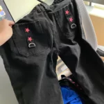 Black Acubi Baggy Jeans with stars photo review