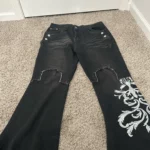 Acubi Embroidered Flared Jeans photo review