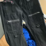 Black Acubi Baggy Jeans with stars photo review