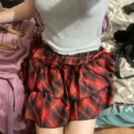 College Style Pink Plaid Skirts photo review