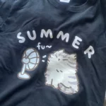 Summer Fan Cat T-shirt photo review