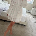 Vintage Long Puff Sleeve Elegant Dress photo review