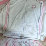 Kawaii Hoodie with Pink Cat Embroidery photo review