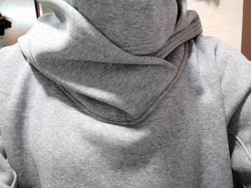 Turtleneck Fleece Oversized Hoodies photo review