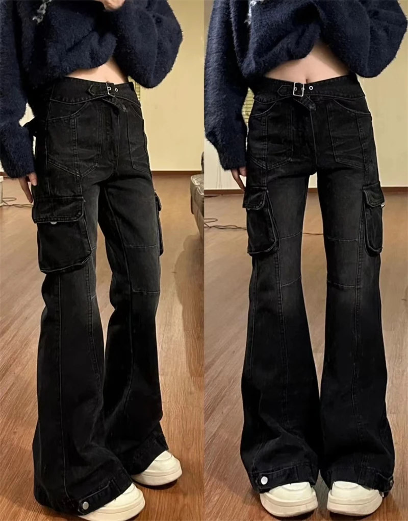 Acubi Black Flare Jeans - 2