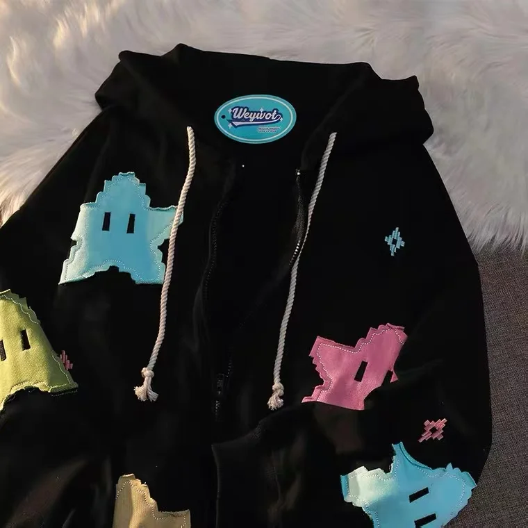 Kawaii Hoodie with Cartoon decor - 2