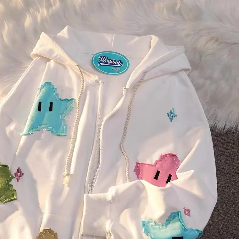 Kawaii Hoodie with Cartoon decor - 1