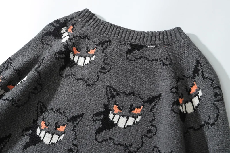 Little Devil print Sweater - 7