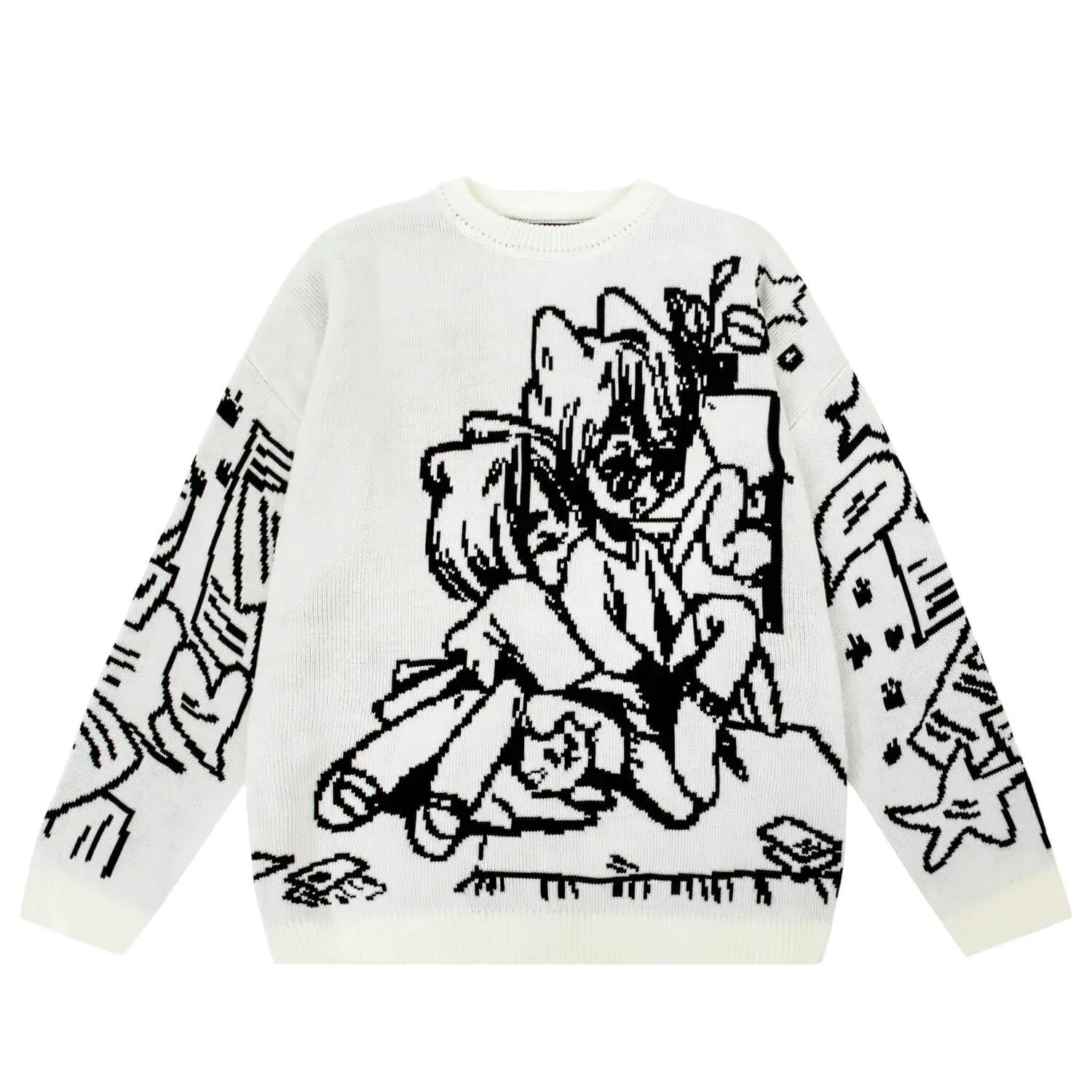 Vintage Cartoon Oversized Sweater - 2