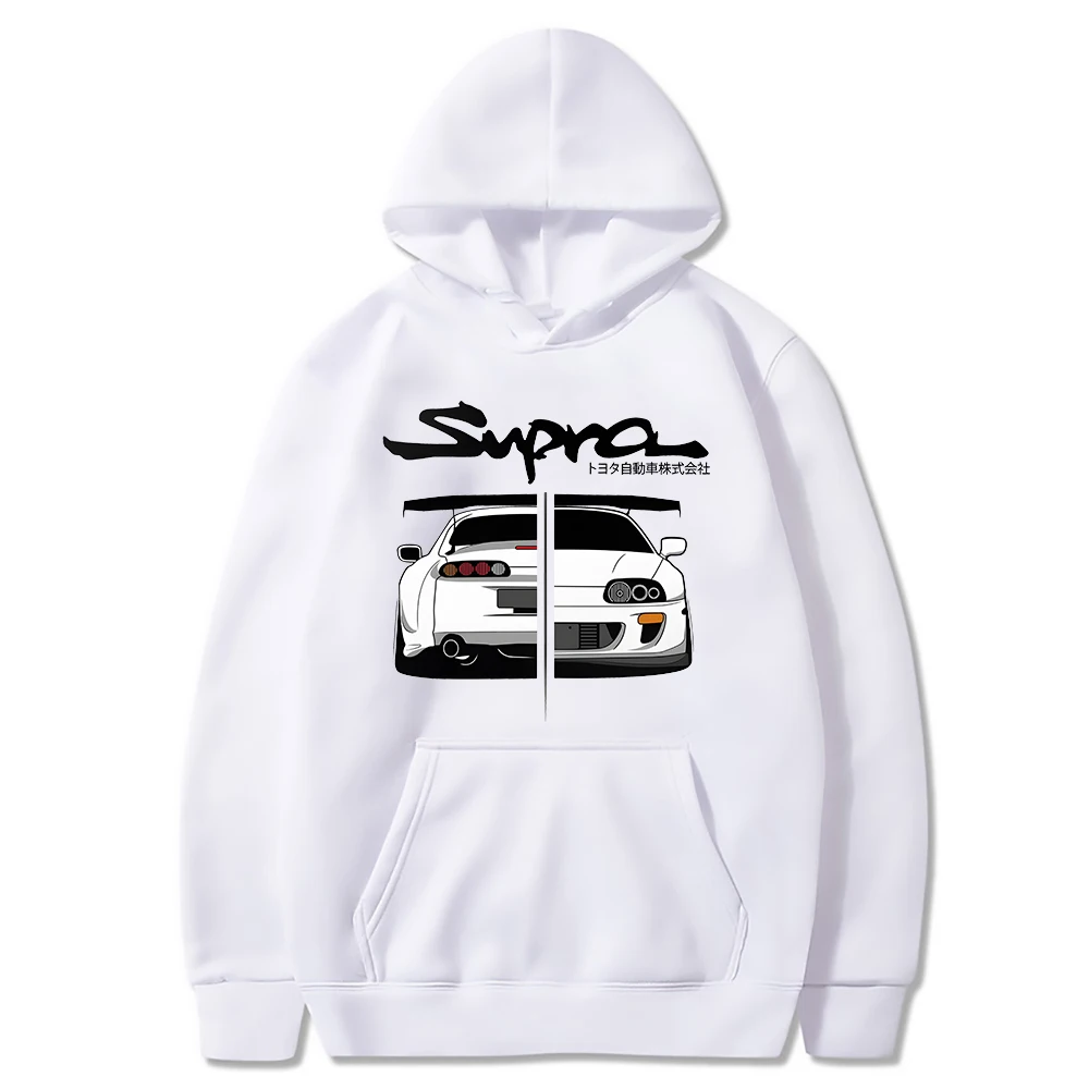 Oversized Supra Print Hoodie - 6