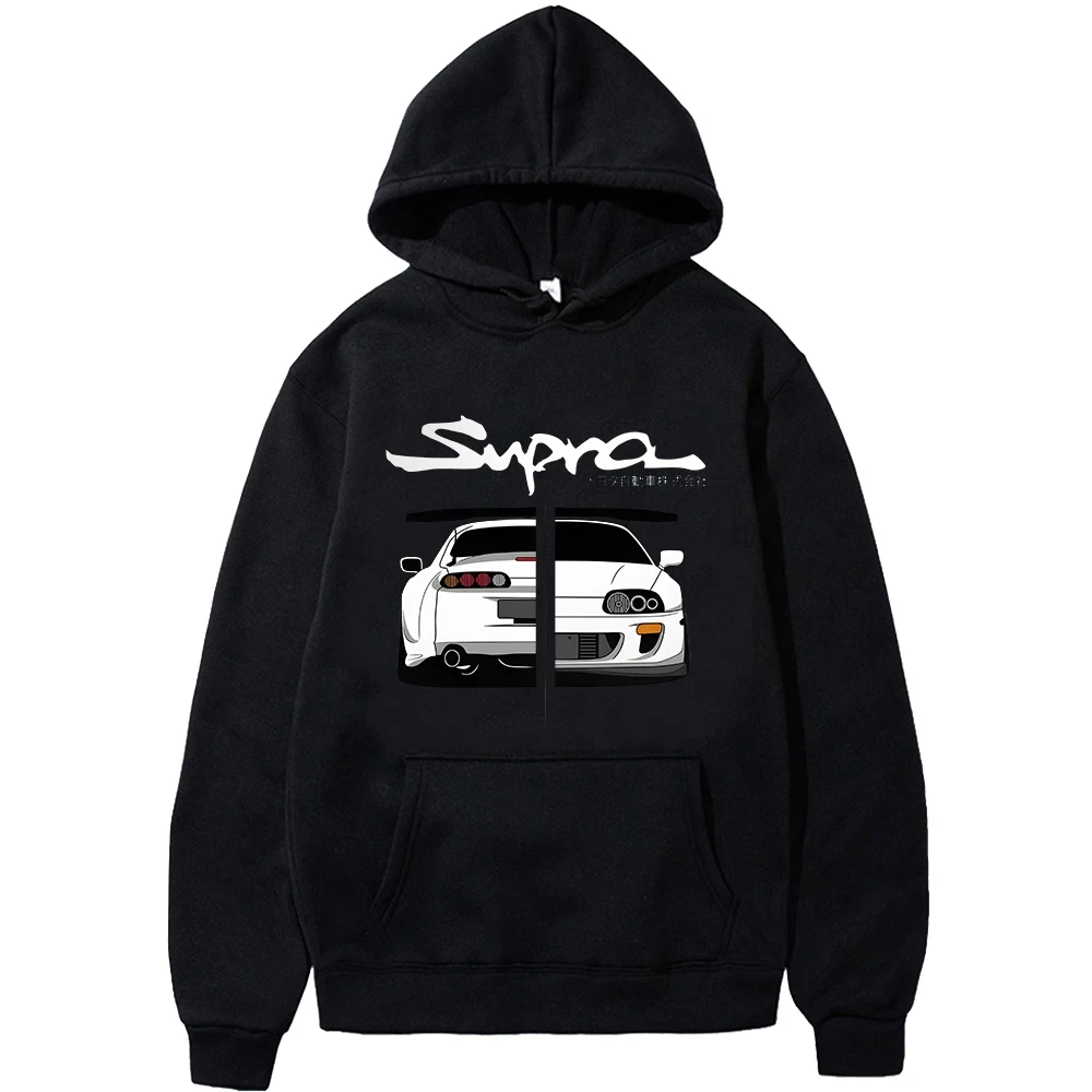 Oversized Supra Print Hoodie - 3