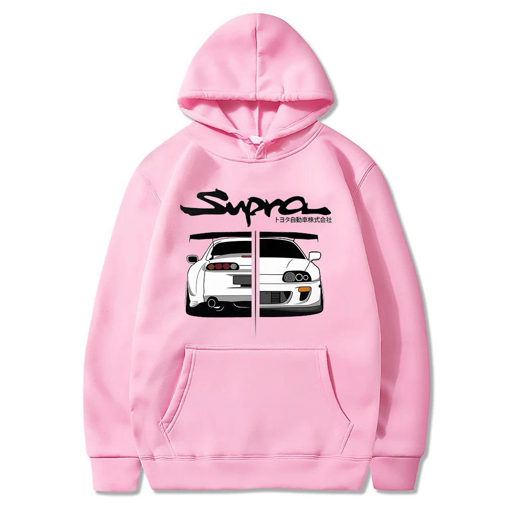 Oversized Supra Print Hoodie - 7