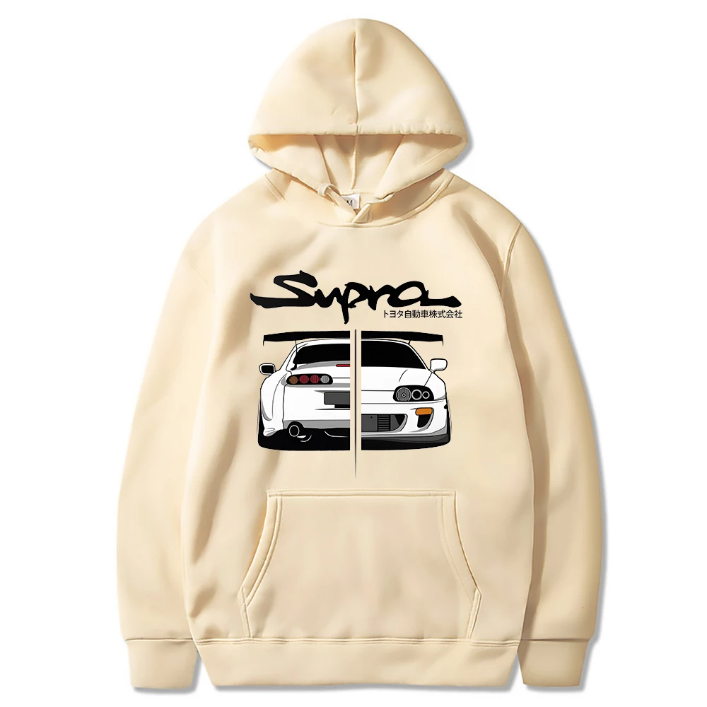 Oversized Supra Print Hoodie - 4