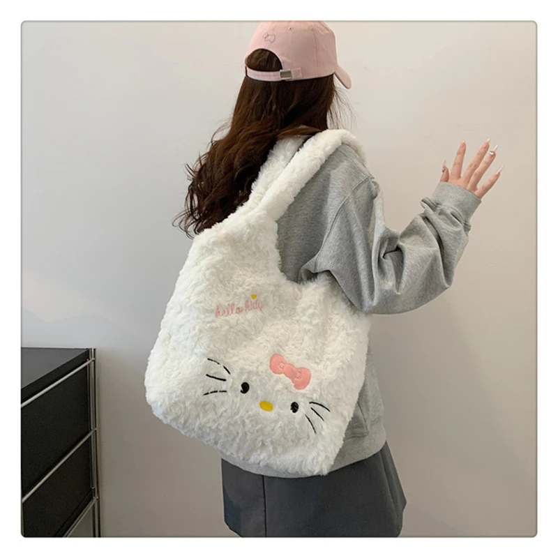 Soft fluffy Kawaii Hello Kitty Bag - 6