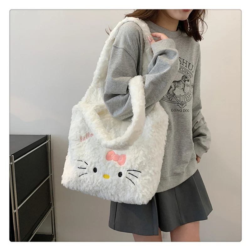 Soft fluffy Kawaii Hello Kitty Bag - 5