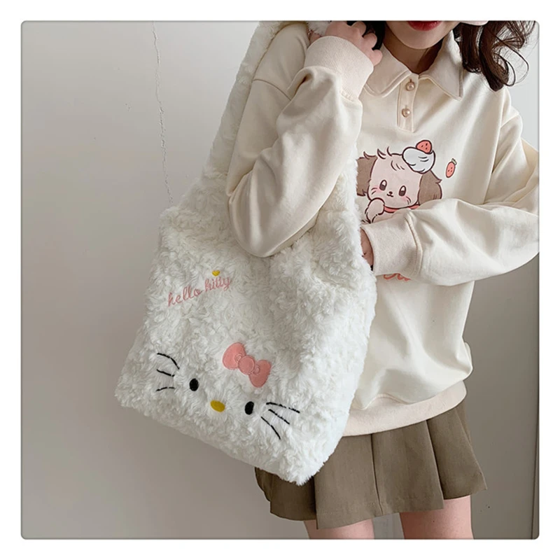 Soft fluffy Kawaii Hello Kitty Bag - 8