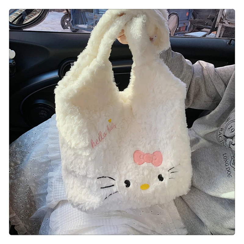 Soft fluffy Kawaii Hello Kitty Bag - 4