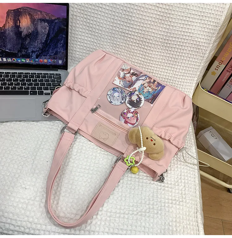 Kawaii Preppy Tote Canvas Bag - 10