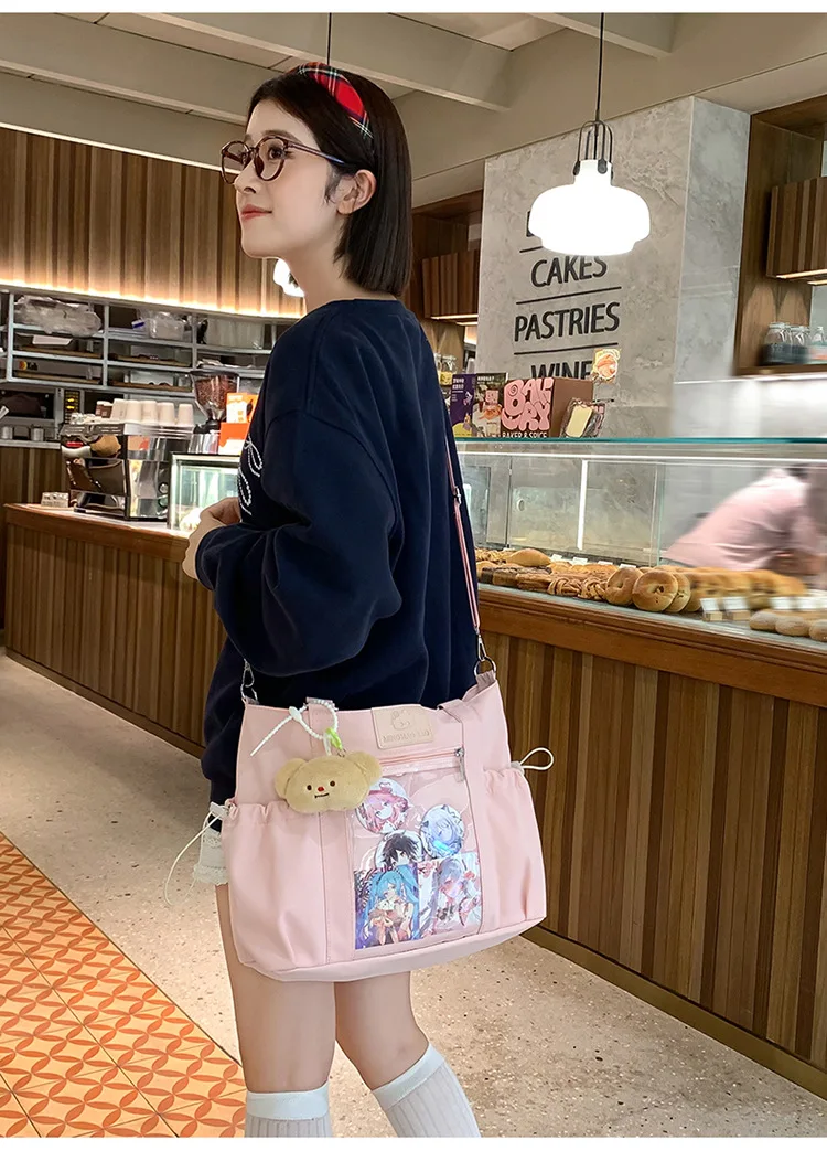 Kawaii Preppy Tote Canvas Bag - 2