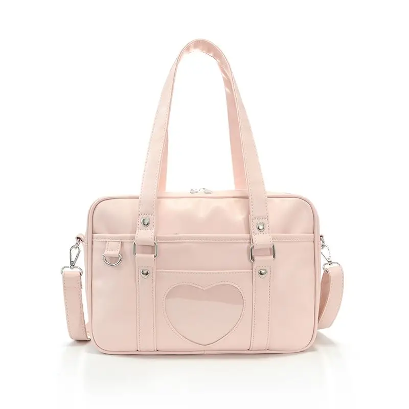 Kawaii Handbags with Heart Transparent pocket - 20