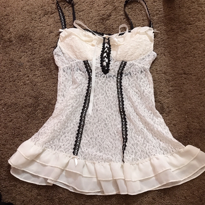 Coquette Aesthetic White Tank Top - 4