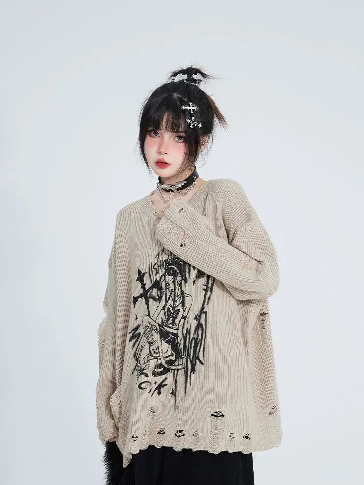 Deeptown Grunge Knit Sweater - 3