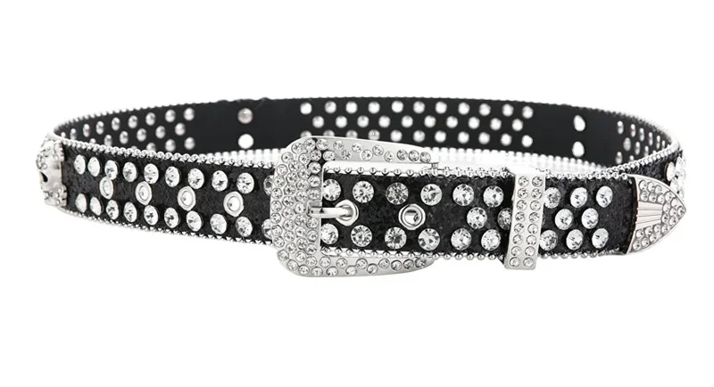 Belt with Rhinestones and Skull - 6