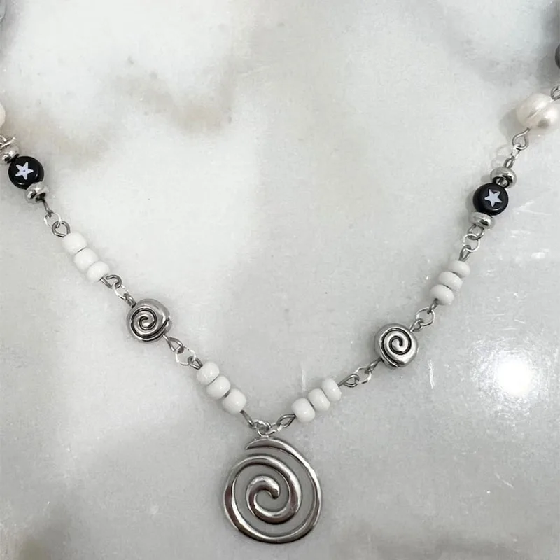 Grunge Egirl swirl pendant necklace - 2