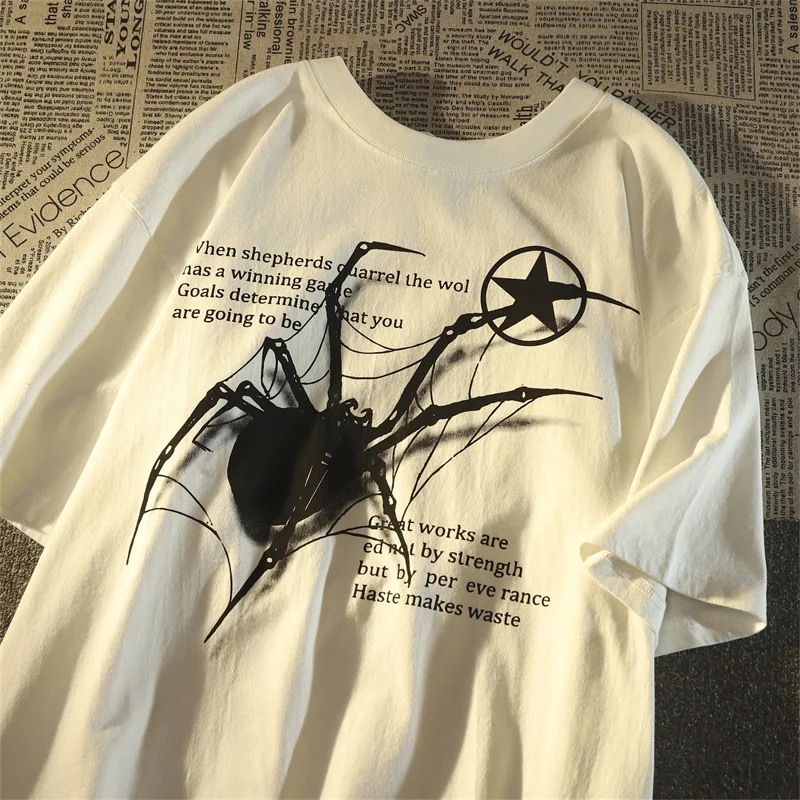 T-shirt with Spider Graphic - 4