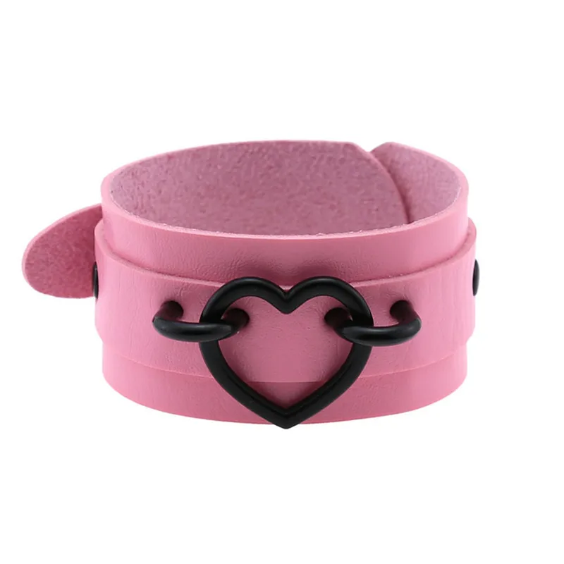 Punk Gothic Pink Wristband - 12