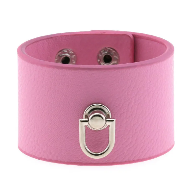 Punk Gothic Pink Wristband - 5