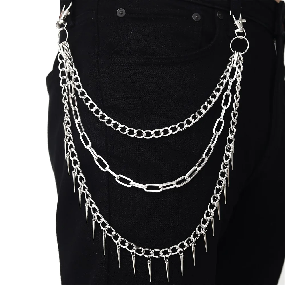 Layered Waist Chains with Spikes - 2