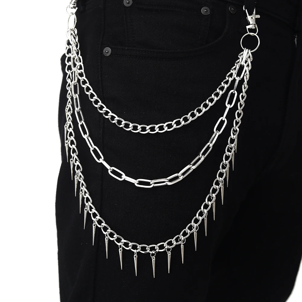 Layered Waist Chains with Spikes - 1